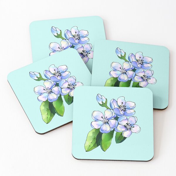 Item preview, Vector drawing of bright apple flowers designed and sold by amatiana.