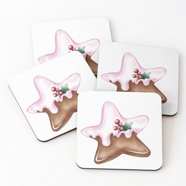 Item preview, Gingerbread cookie, Christmas cookies, pink  designed and sold by milyblooms.