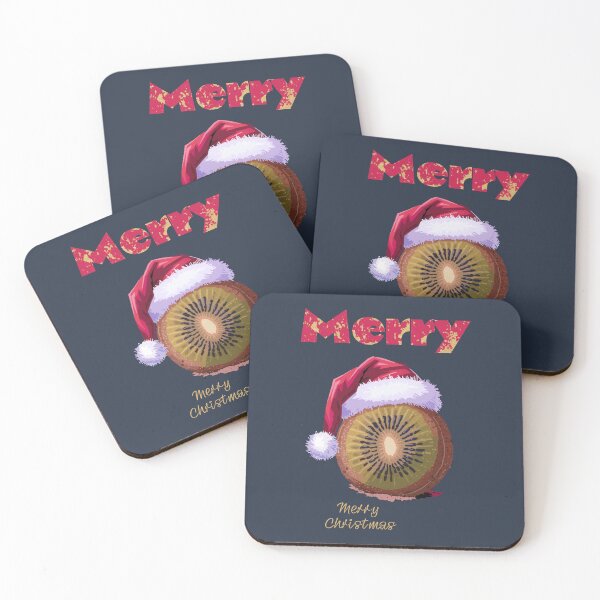 Item preview, Christmas. New Zealand. Merry, Kiwi Christmas. Happy Holidays. (dark blue-gray background) designed and sold by bekksa.