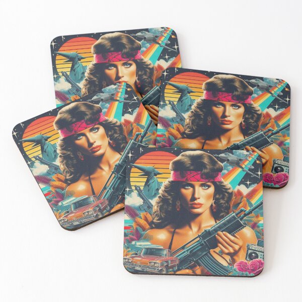 Item preview, Retrowave Collage War Woman designed and sold by PulpVintage.