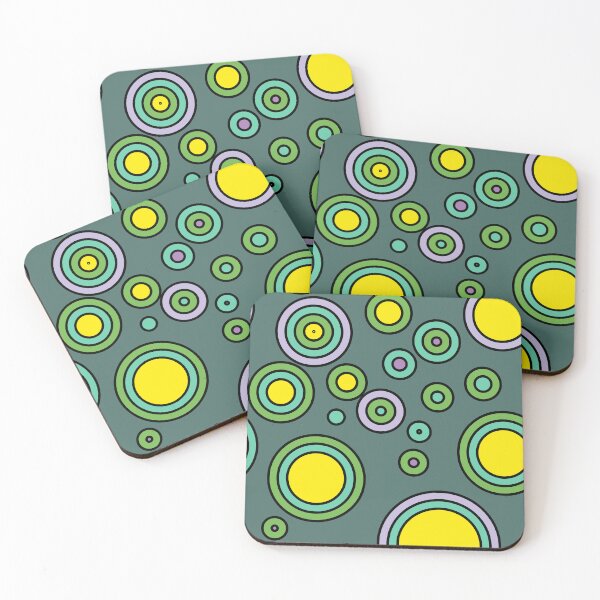 Item preview, Colorful circles, geometric and energetic pattern/ vivid colors and contrasts.2 designed and sold by My-fake-places.