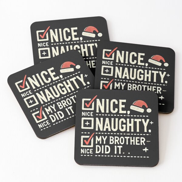 Item preview, Nice Naughty My Brother Did It Christmas List Family Sibling  designed and sold by SztylishDesigns.