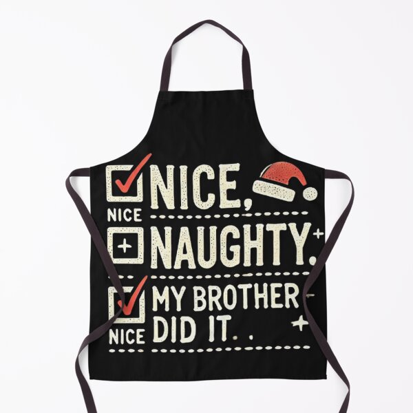 Item preview, Nice Naughty My Brother Did It Christmas List Family Sibling designed and sold by SztylishDesigns.