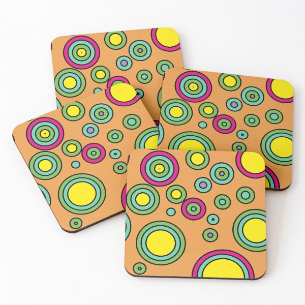 Item preview, Colorful circles, geometric and energetic pattern/ vivid colors and contrasts.3 designed and sold by My-fake-places.