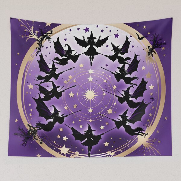 Item preview, Enchanted Circle of Night Witches designed and sold by MandalasShops.