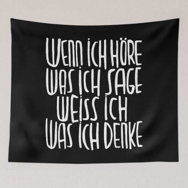Item preview, When I hear what I say I know what I think, saying designed and sold by badlydrawnbabe.