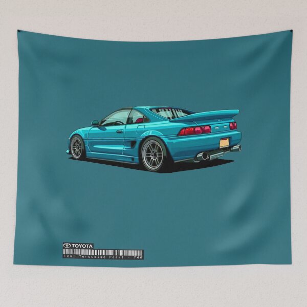Item preview, Toyota MR2 Mk2 SW20 Colour Design 4 - Teal designed and sold by Celica_4_eyes.