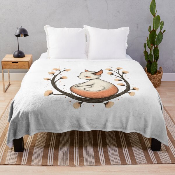 Aperçu de l'œuvre Art de méditation Tranquil Fox – Illustration inspirée de la nature créée et vendue par BukkyStory.