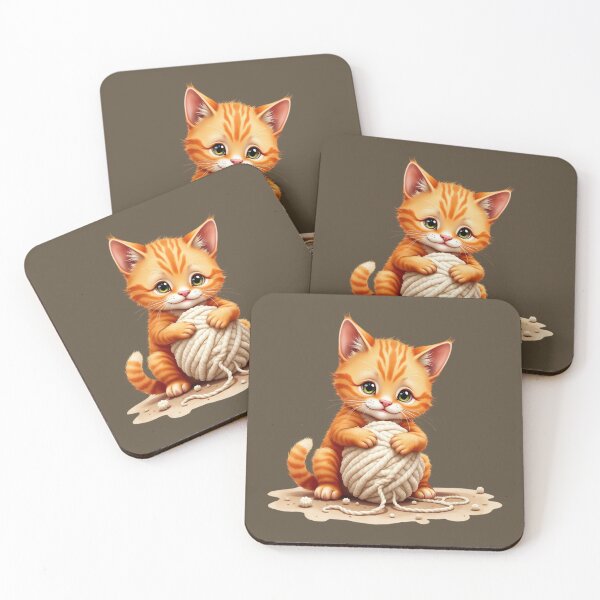 Item preview, cat with yarn designed and sold by jkrphoto.