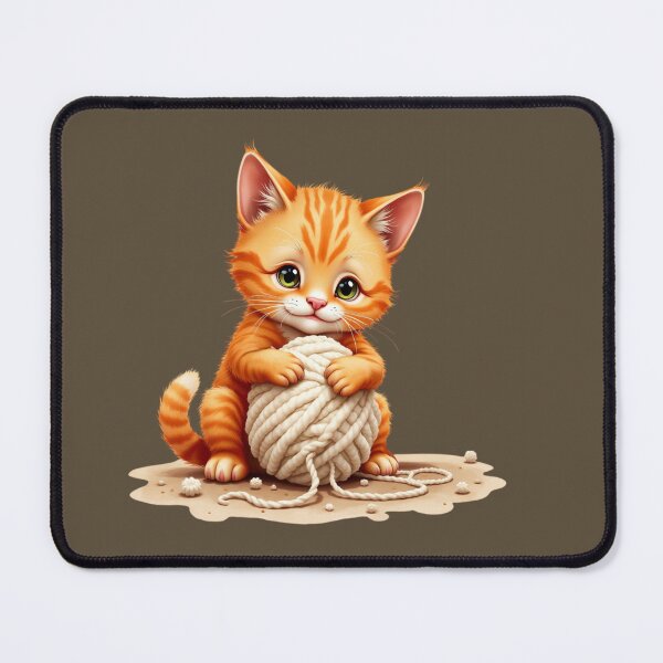 Item preview, cat with yarn designed and sold by jkrphoto.