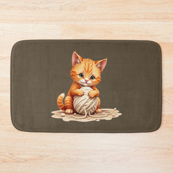 Item preview, cat with yarn designed and sold by jkrphoto.