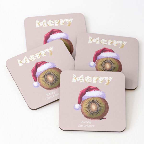 Item preview, Christmas. New Zealand. Merry, Kiwi Christmas. Happy Holidays. (light dusty pink background) designed and sold by bekksa.