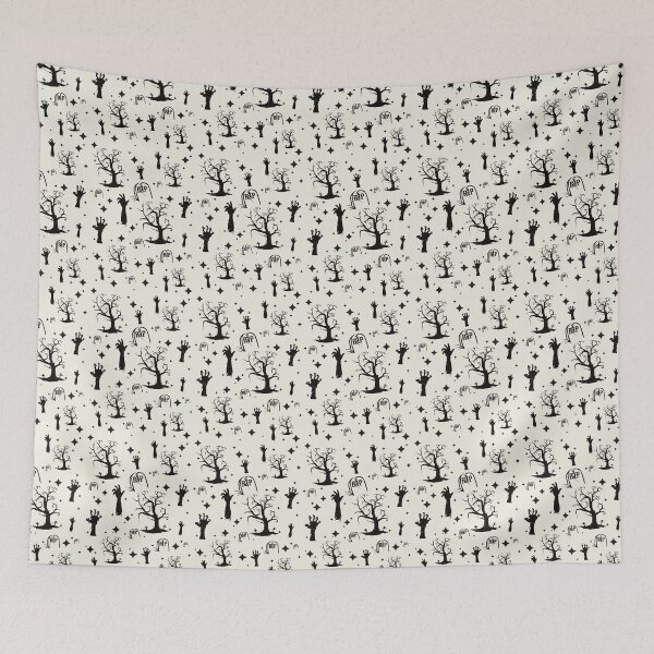 Item preview, Zombie Graveyard Black on white designed and sold by Kimber Nova.