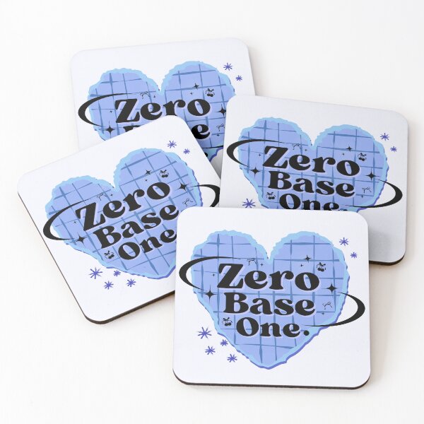 Item preview, ZERO BASE ONE K-Pop Group Blue Heart Scrapbook Design ZB1 designed and sold by AJUNICE STUDIO.