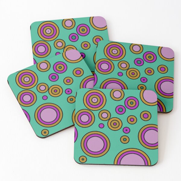 Item preview, Colorful circles, geometric and energetic pattern/ vivid colors and contrasts.12 designed and sold by My-fake-places.