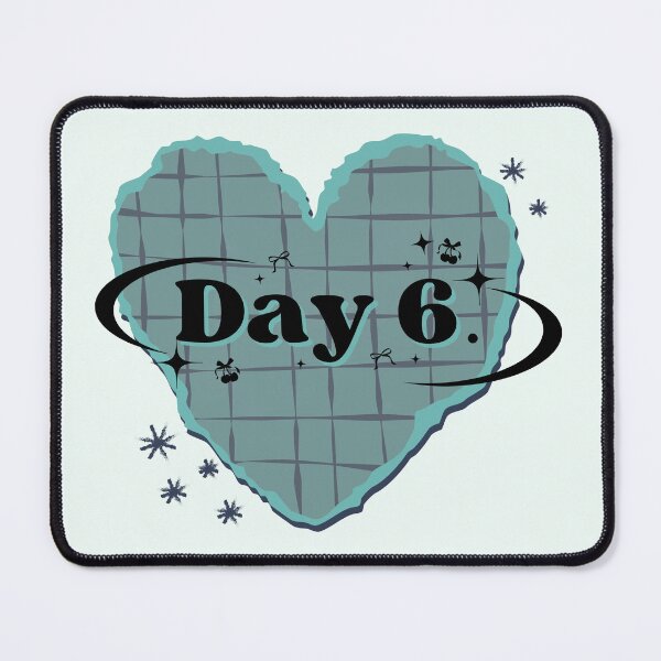 Item preview, DAY6 K-pop Group Heart Scrapbook Design in Green and Teal designed and sold by AJUNICE STUDIO.