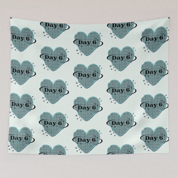 Item preview, DAY6 K-pop Group Heart Scrapbook Design in Green and Teal designed and sold by AJUNICE STUDIO.