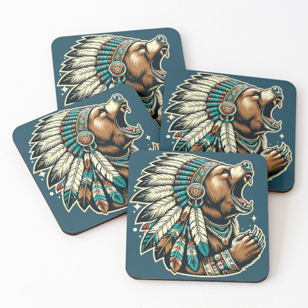 Item preview, Native American Brown Bear designed and sold by RayCrimson.