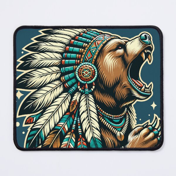 Item preview, Native American Brown Bear designed and sold by RayCrimson.
