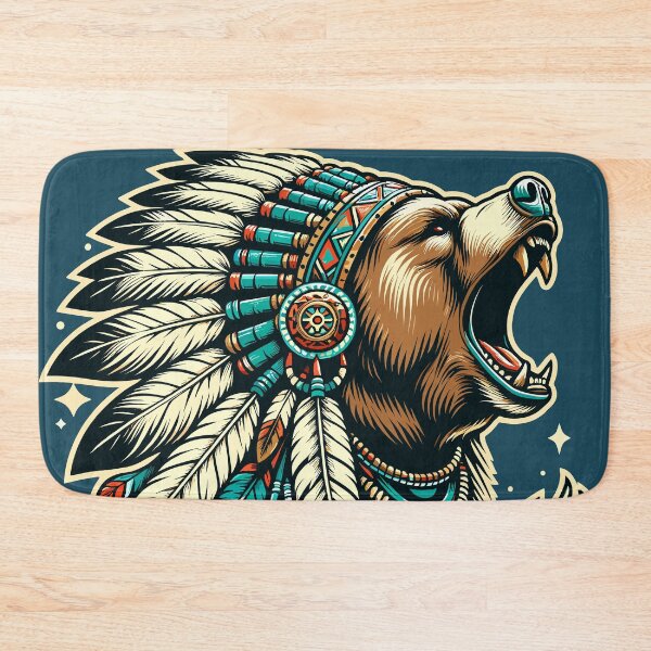 Item preview, Native American Brown Bear designed and sold by RayCrimson.
