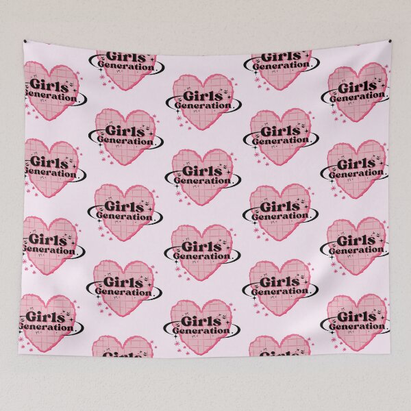 Item preview, Girls' Generation K-pop Group Heart Scrapbook Design in Pink designed and sold by AJUNICE STUDIO.