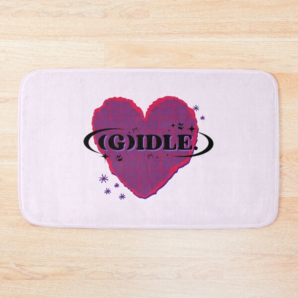 Item preview, G)I-DLE  K-pop Group Pink Heart Scrapbook Design designed and sold by AJUNICE STUDIO.