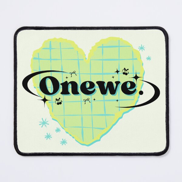 Item preview, ONEWE K-Pop Group Lime Green Heart Scrapbook Design designed and sold by AJUNICE STUDIO.