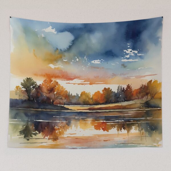 Item preview, Autumn Reflections on the Lake designed and sold by Vitalka-uk.
