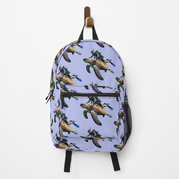 Item preview, SCUBA Diving Diver Swimming with a Giant Turtle URM designed and sold by urmaddad.