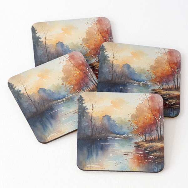 Item preview, Tranquil Autumn River designed and sold by Vitalka-uk.