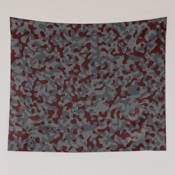Item preview, Dark Red Camouflage in Charcoal Gray and Medium Grey designed and sold by ModdiesColors.