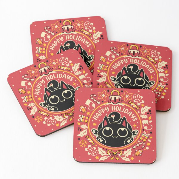 Item preview, Gifts And Paws - Christmas Black Cat designed and sold by Snouleaf.