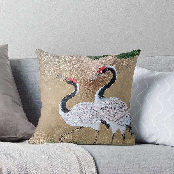 Item preview, Red Crowned Cranes Japanese Art Chinese art designed and sold by SyncopeMars.