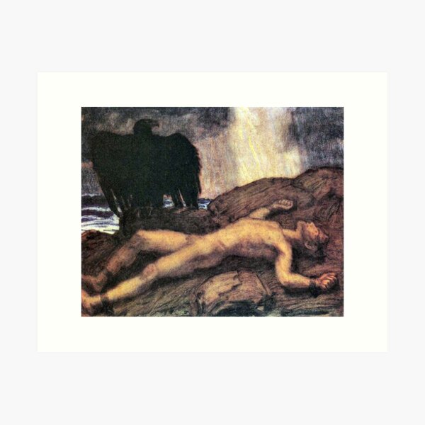 Item preview, Prometheus - Franz Von Stuck designed and sold by forgottenbeauty.