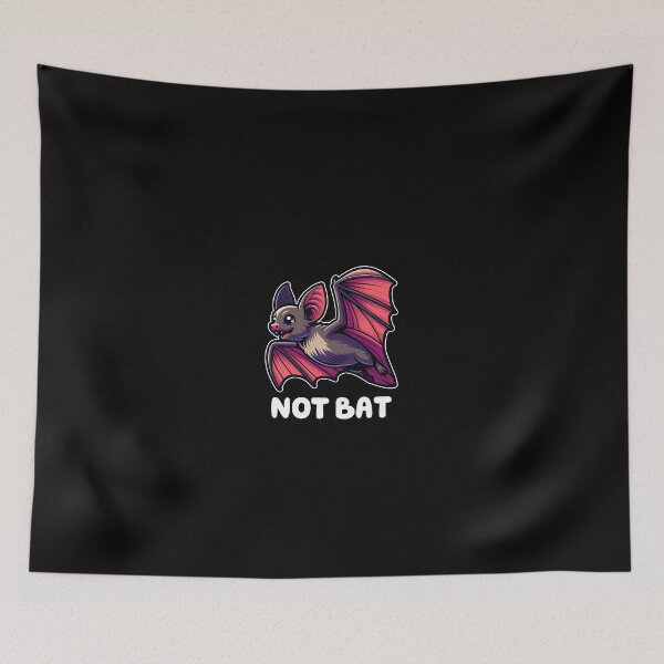 Item preview, Not Bat Funny Pun designed and sold by vaxiek.