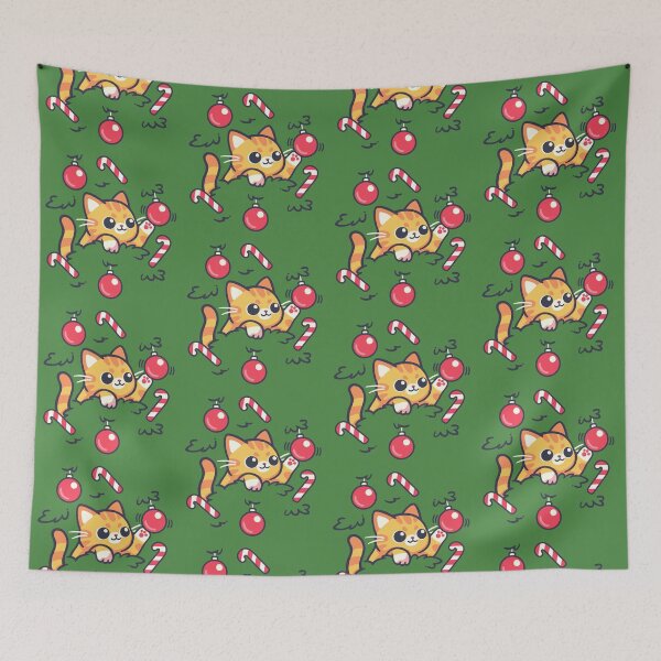 Item preview, Cat on the christmas tree designed and sold by NemiMakeit.