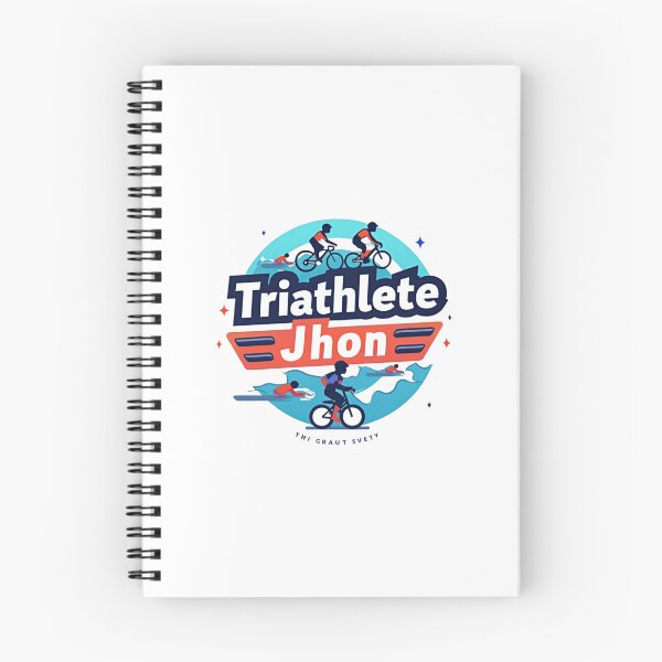 Artikelvorschau, Dynamischer Triathlet Jhon – Schwimmen, Radfahren, Laufen entworfen und verkauft von Triathlongram.