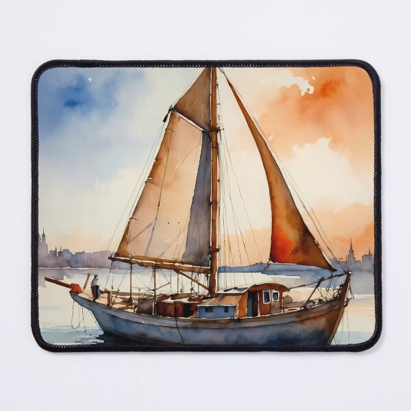 Item preview, Sailboat on Tranquil Waters designed and sold by Vitalka-uk.