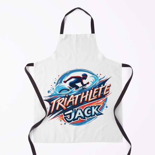 Artikelvorschau, Dynamischer Triathlet Jack – Schwimmen, Radfahren, Laufen entworfen und verkauft von Triathlongram.