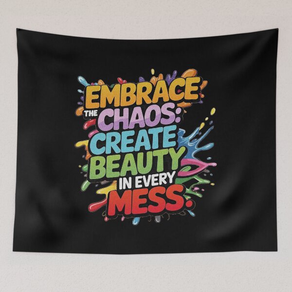 Item preview, Embrace the Chaos | Inspirational Quote for Creative Minds designed and sold by YourOnlyCorner.