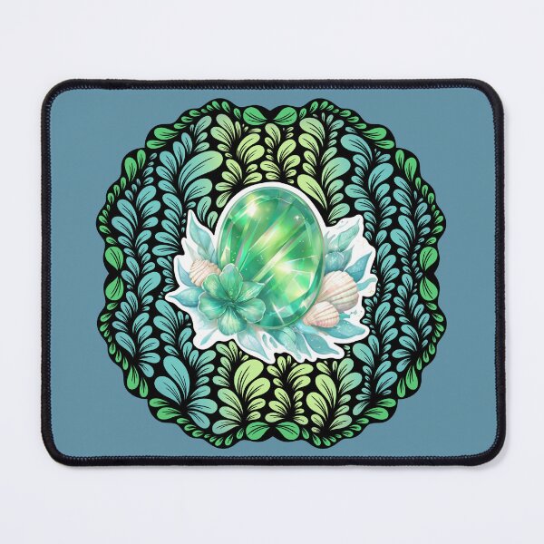 Item preview, Zen Flower Petal Art - Green and Blue Sea Princess designed and sold by SpeakBoldly.