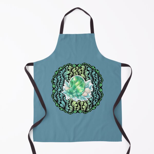 Item preview, Zen Flower Petal Art - Green and Blue Sea Princess designed and sold by SpeakBoldly.