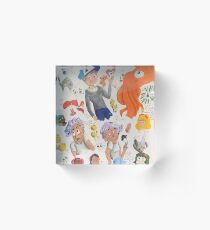 Cow + Friends Acrylic Block