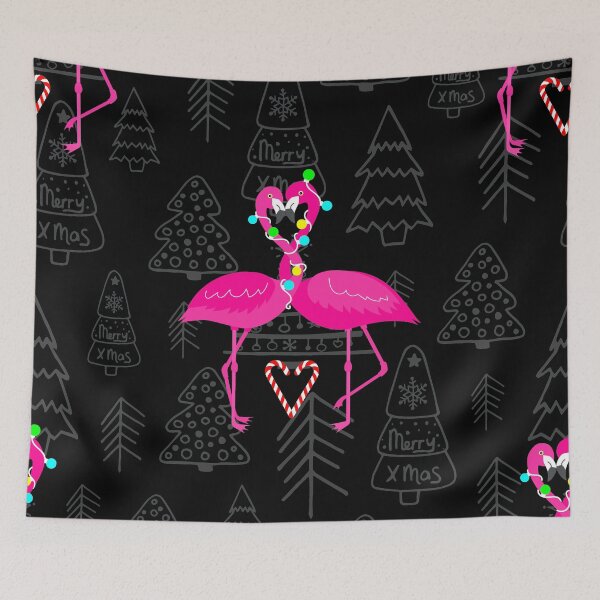 Item preview, ugly christmas flamingo candy heart  designed and sold by Gossip Rag.