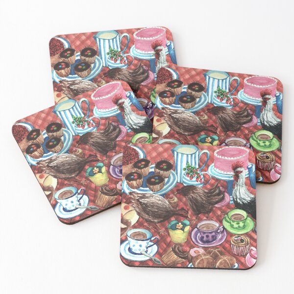 Item preview, Fowl Tea Party designed and sold by LymphomaLass.