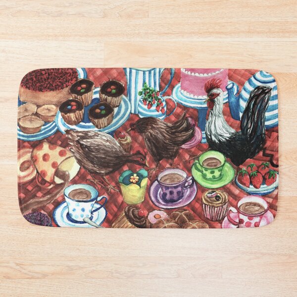 Item preview, Fowl Tea Party designed and sold by LymphomaLass.