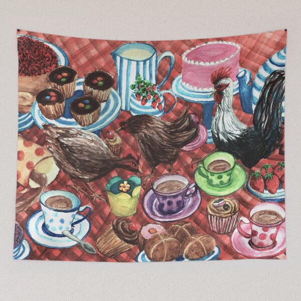Item preview, Fowl Tea Party designed and sold by LymphomaLass.