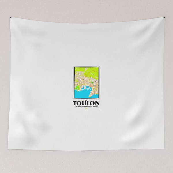 Item preview, toulon map designed and sold by petiteToulon.