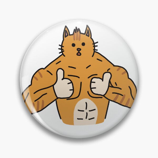 Item preview, Thumbs Up Muscular Cat designed and sold by Bobo-fish.