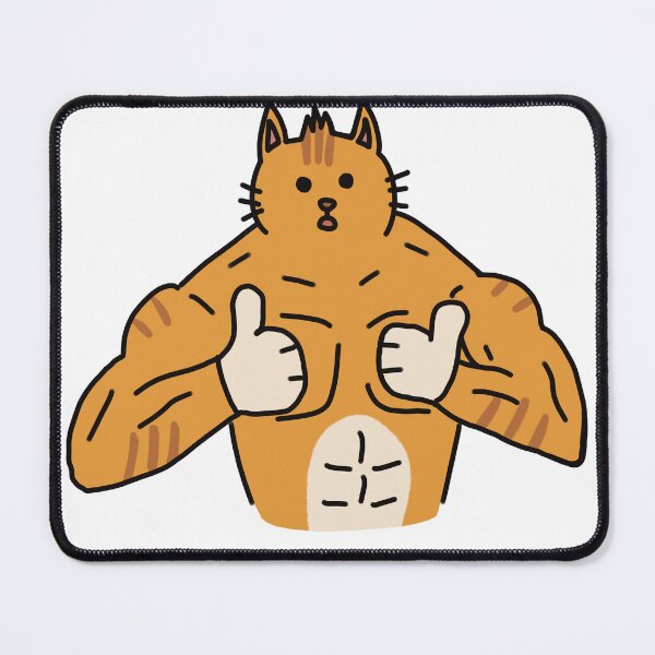 Item preview, Thumbs Up Muscular Cat designed and sold by Bobo-fish.
